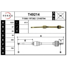 T49214 EAI Приводной вал