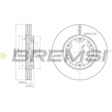 DBA464V BREMSI Тормозной диск