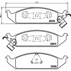 N-1415 COBREQ Комплект тормозных колодок, дисковый тормоз