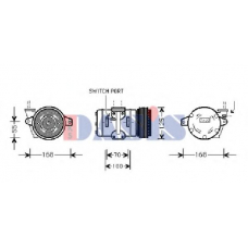 852080N AKS DASIS Компрессор, кондиционер