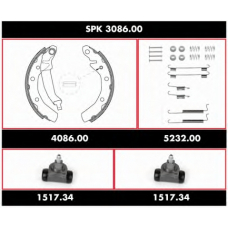 SPK 3086.00 ROADHOUSE Комплект тормозов, барабанный тормозной механизм