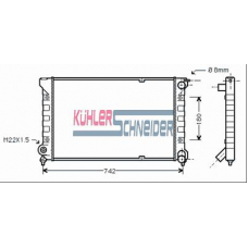 1306301 KUHLER SCHNEIDER Радиатор, охлаждение двигател