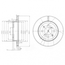 BG3884 DELPHI Тормозной диск