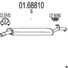 01.68810 MTS Глушитель выхлопных газов конечный