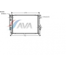 BW2092 AVA Радиатор, охлаждение двигателя