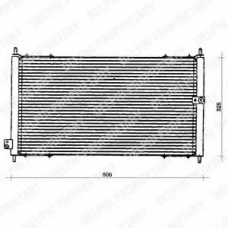 TSP0225031 DELPHI Конденсатор, кондиционер