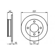 0 986 478 068 BOSCH Тормозной диск