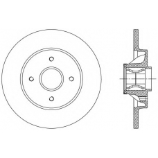 BDA2387.30 OPEN PARTS Тормозной диск