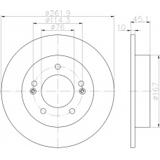 8DD 355 118-301 HELLA PAGID Тормозной диск