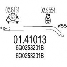 01.41013 MTS Труба выхлопного газа
