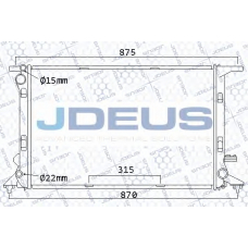 001M25 JDEUS Радиатор, охлаждение двигателя
