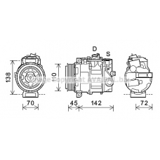 MSK636 AVA Компрессор, кондиционер