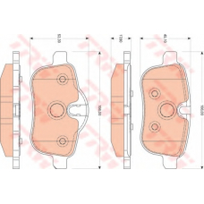GDB1827 TRW Комплект тормозных колодок, дисковый тормоз