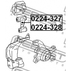 0224-328 FEBEST Рычаг независимой подвески колеса, подвеска колеса