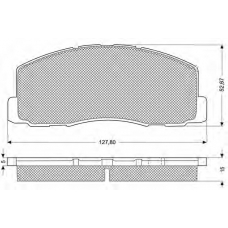 PF1141 PROCODIS FRANCE Комплект тормозных колодок, дисковый тормоз