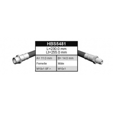 HBS5481 QUINTON HAZELL Тормозной шланг