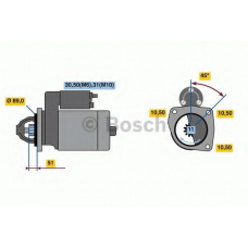 0 986 020 190 BOSCH Стартер