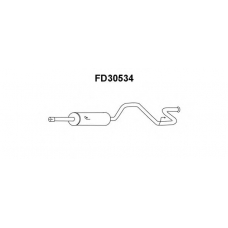 FD30534 VENEPORTE Глушитель выхлопных газов конечный