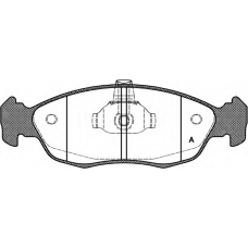 BPA0461.10 OPEN PARTS Комплект тормозных колодок, дисковый тормоз