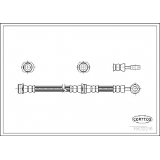 19032216 CORTECO Тормозной шланг