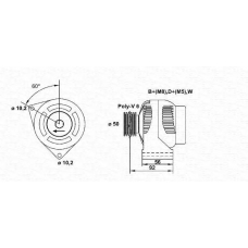 943355087010 MAGNETI MARELLI Генератор