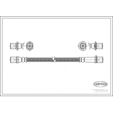 19032505 CORTECO Тормозной шланг