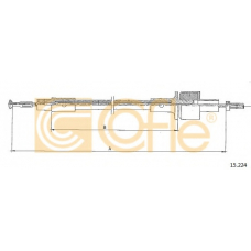 15.224 COFLE Трос, управление сцеплением