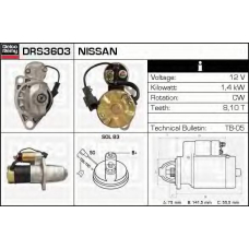 DRS3603 DELCO REMY Стартер