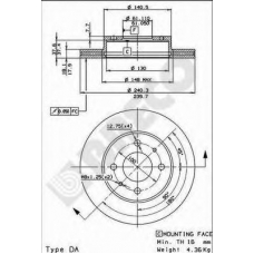 BS 7991 BRECO Тормозной диск