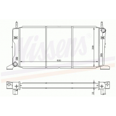 62173 NISSENS Радиатор, охлаждение двигателя