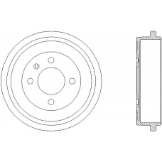 62933 PAGID Тормозной барабан