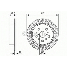 0 986 479 T03 BOSCH Тормозной диск