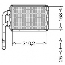 1228064 CTR Теплообменник, отопление салона