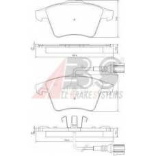 P 85 081 ABS Комплект тормозных колодок, дисковый тормоз