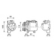 SUK088 AVA Компрессор, кондиционер