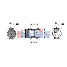 850789N AKS DASIS Компрессор, кондиционер
