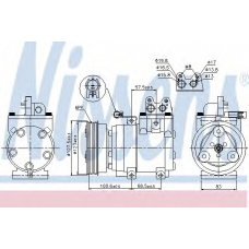 89270 NISSENS Компрессор, кондиционер