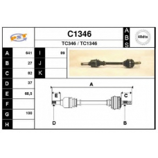 C1346 SNRA Приводной вал