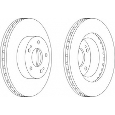 DDF1659-1 FERODO Тормозной диск