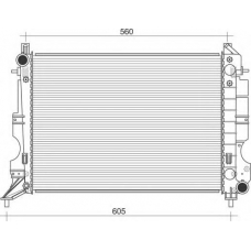 350213114500 MAGNETI MARELLI Радиатор, охлаждение двигателя