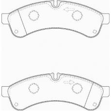 FD7331V NECTO Комплект тормозных колодок, дисковый тормоз