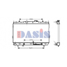 510032N AKS DASIS Радиатор, охлаждение двигателя