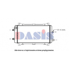 090660N AKS DASIS Радиатор, охлаждение двигателя