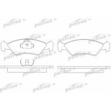 PBP589 PATRON Комплект тормозных колодок, дисковый тормоз