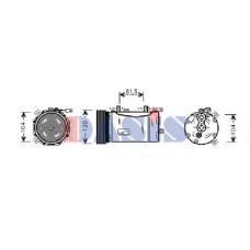 851600N AKS DASIS Компрессор, кондиционер