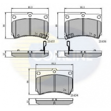 CBP3245 COMLINE Комплект тормозных колодок, дисковый тормоз