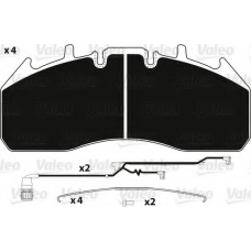 882245 VALEO Комплект тормозных колодок, дисковый тормоз