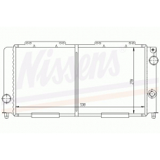 60022 NISSENS Радиатор, охлаждение двигателя