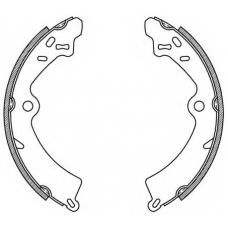 BSA2140.00 OPEN PARTS Комплект тормозных колодок