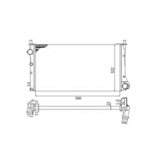 350213382003 MAGNETI MARELLI Радиатор, охлаждение двигателя